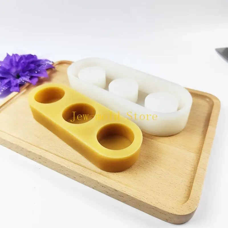 قوالب راتنج شموع C71B Tealight ، قالب سيليكون شموع لصندوق المجوهرات DIY