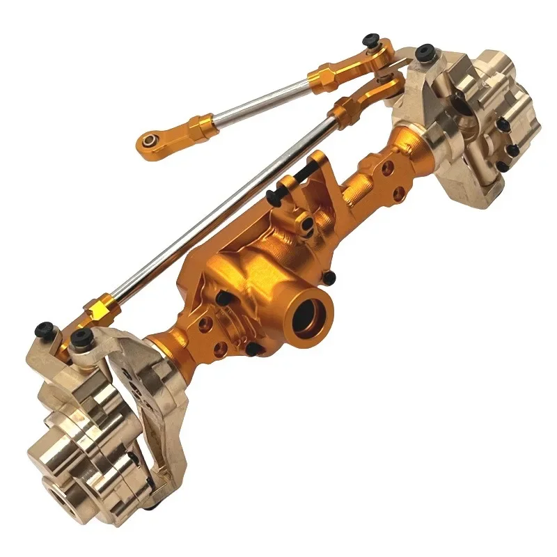 Wltoys 104006 104010 104020 104026 carcasa de engranaje de eje de Portal de latón delantero y trasero 1/10 RC accesorios de piezas de mejora de coche