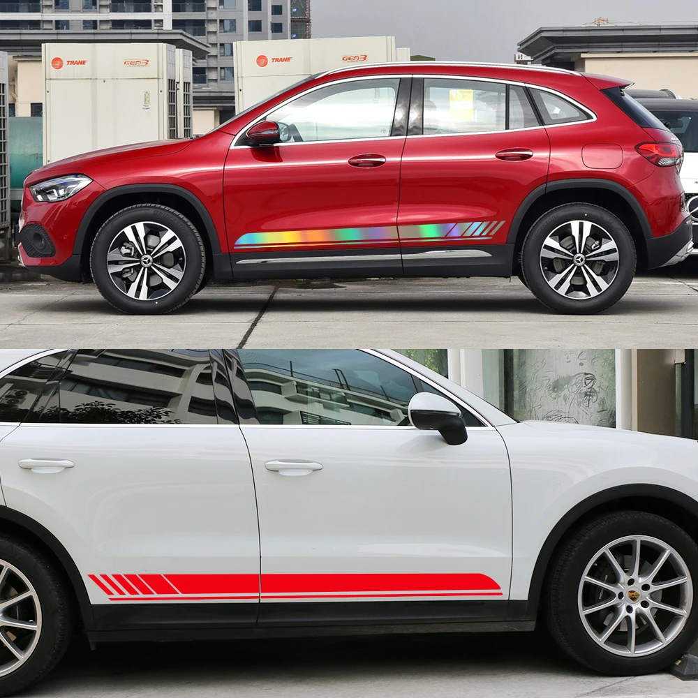 ملصقات جانبية للسيارة لمرسيدس بنز ، غطاء محرك السيارة الفينيل الشارات ، مجموعة الجسم ، الملحقات ، GLA ، جلا45 ، جلا180 ، جلا200 ، جلا220 ، جلا250 ، X156 ، H247 ، AMG #3