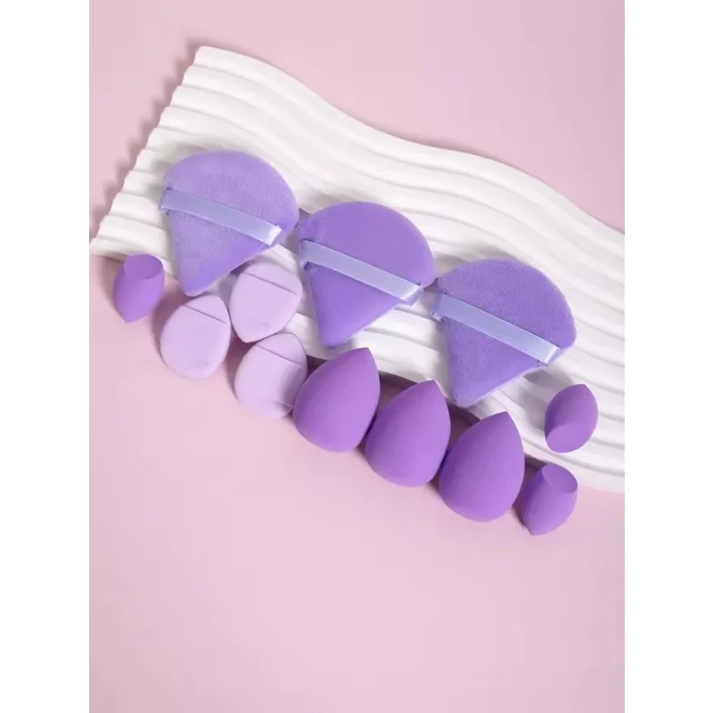 12Pcs Professional Makeup Sponge Set - Soft, Gentle, Multi-Purpose Tools for Perfect Foundation, Powder, and Blush Application