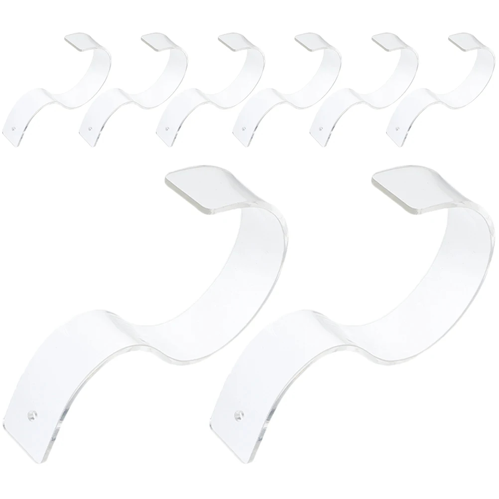 

8pcs Acrylic Belt Display Stand Transparent Storage Rack for Home Mall Shop Decorative Shelf Holders Waist Racks Storage