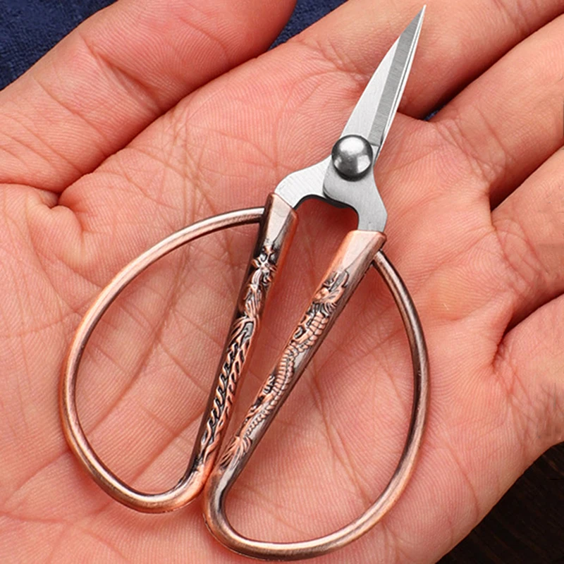 Mini Stainless Steel Scissors Vintage Small Tailor Scissors Durable Embroidery Scissors Fabric Thread Cutter Tool For Sewing