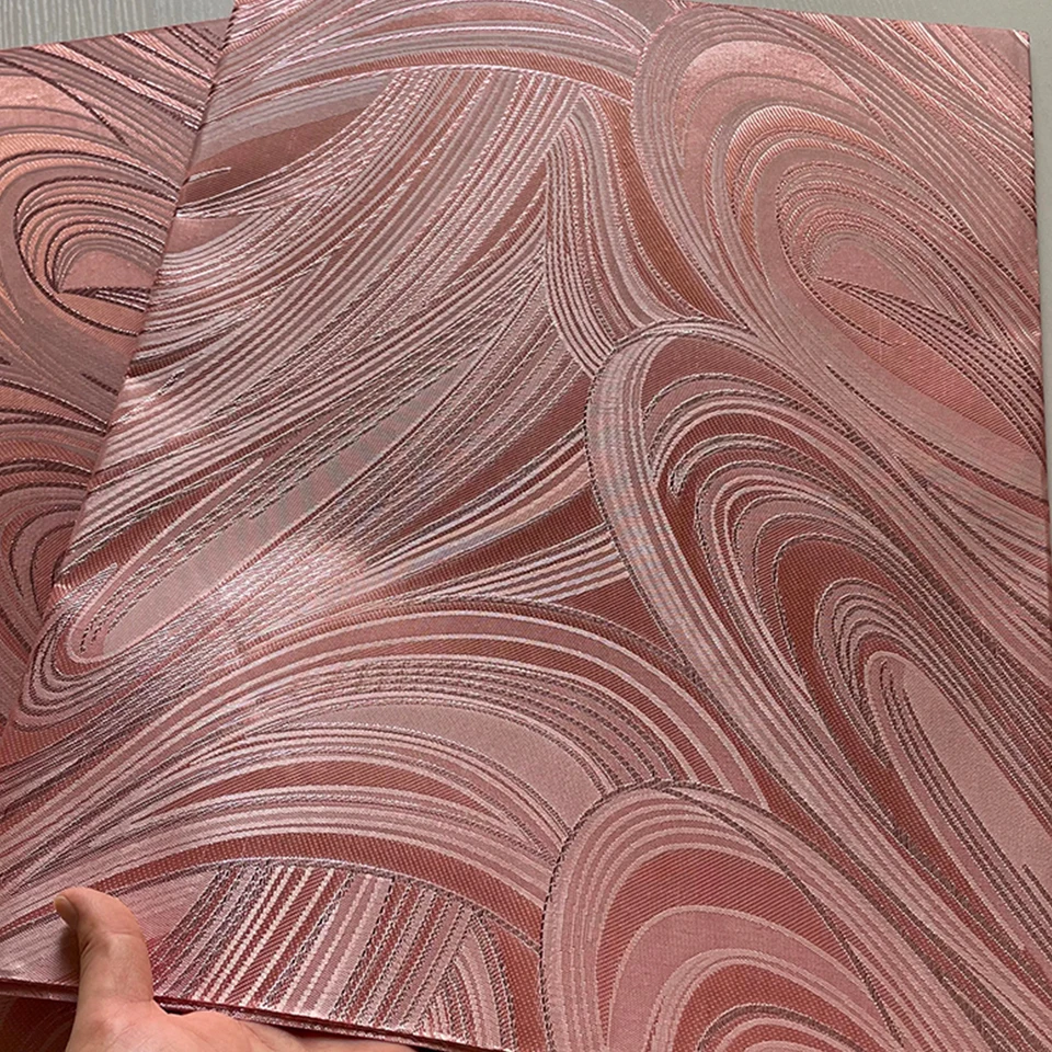 

Pink Sego African Headwrap 2PCS, Luxury Sego Gele Head Tie for Wedding, Party, Nigerian Headwear For Church & Birthday TXH-21-15