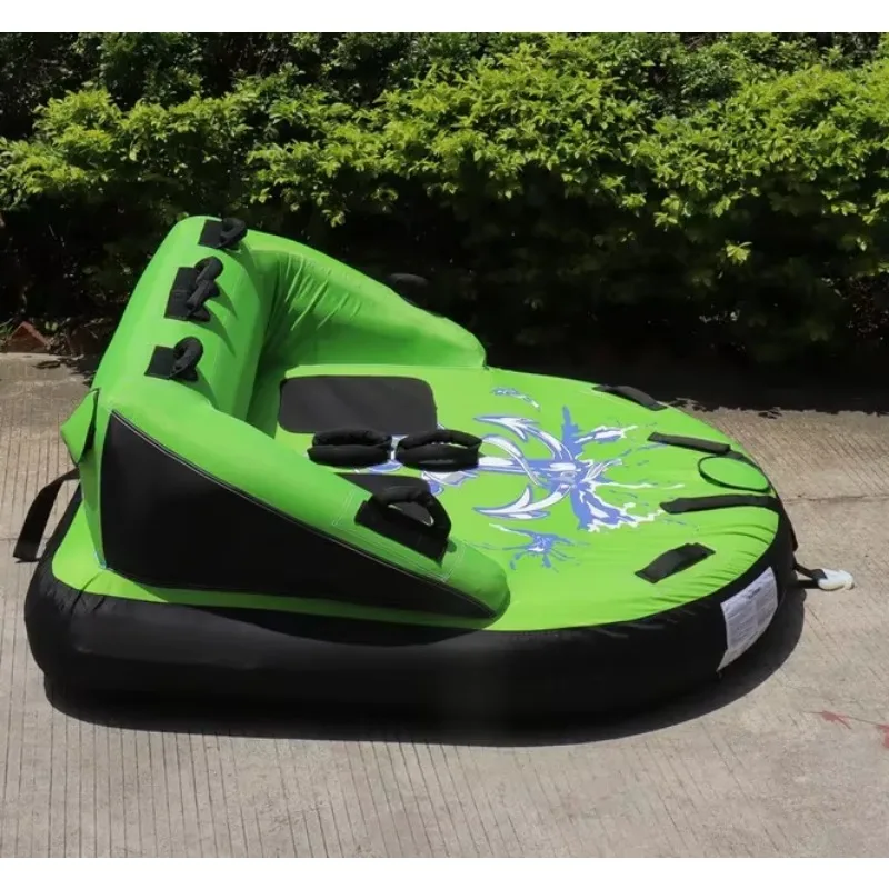 FDS 2 Person Towable  Water Raft Tube for Boating, Large Towable Tube Inflatable for Adults Water Sports, Floating Raft Boat