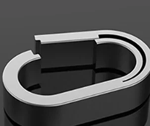Titanium Alloy Mini Key Ring Connection Buckle Universal Joint Auxiliary Ring Connection Bayonet Ring Personality Creativity