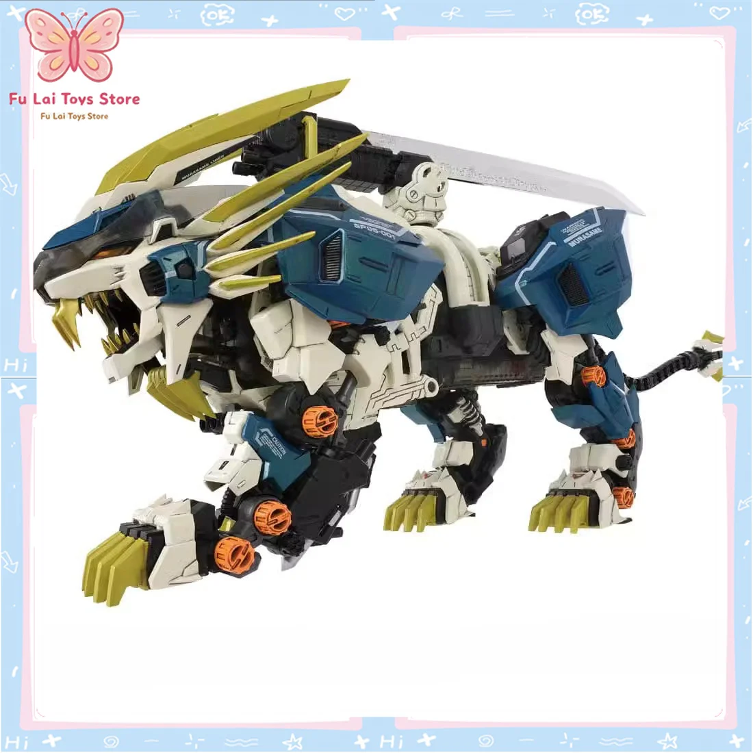 Original Takara Tomy ZOIDS Murasame Liger Motorized Assembly Model Kit Beast Mecha Plastic Building Kit Collectible Toy Gift