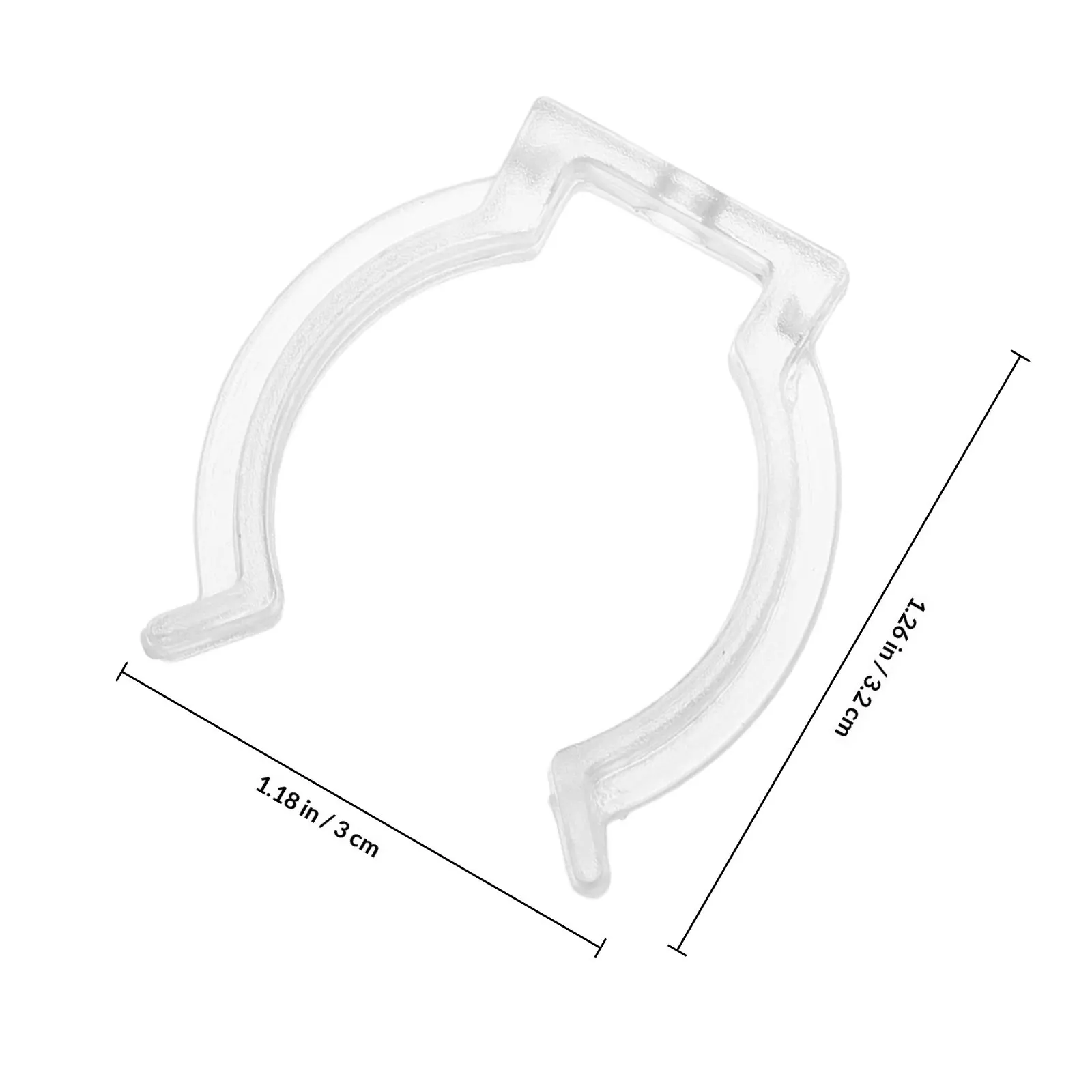 20Pcs Lamp Tube Clips Clear for LED Fluorescent Tube Light Fixing Mounting Installation Holder Clamp Bulb Lamp Clamps
