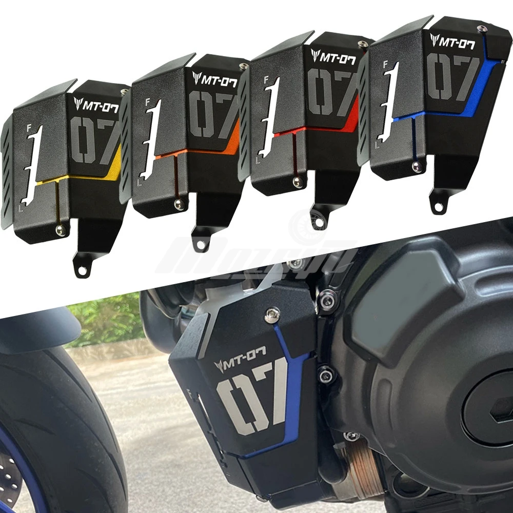 

Motorcycle Accessories Coolant Recovery Tank Shielding Cooler Protection Covers For YAMAHA MT07 FZ07 MT-07 FZ-07 MT 07 2014-2027