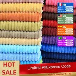 1M/2M/3M/5M Thick Striped Corduroy Fabric Polyester and Nylon Warm Coat Clothing Handmade Sewing Sofa Pillow DIY