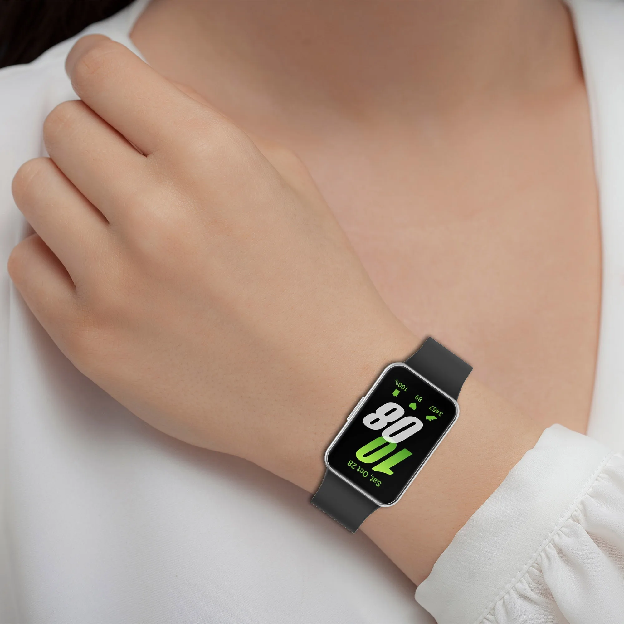 Soft Silicone Band For Samsung Galaxy Fit 3 Strap Sport Watchband For Samsung Galaxy Fit3 Bracelet Breathable Wristband image 5
