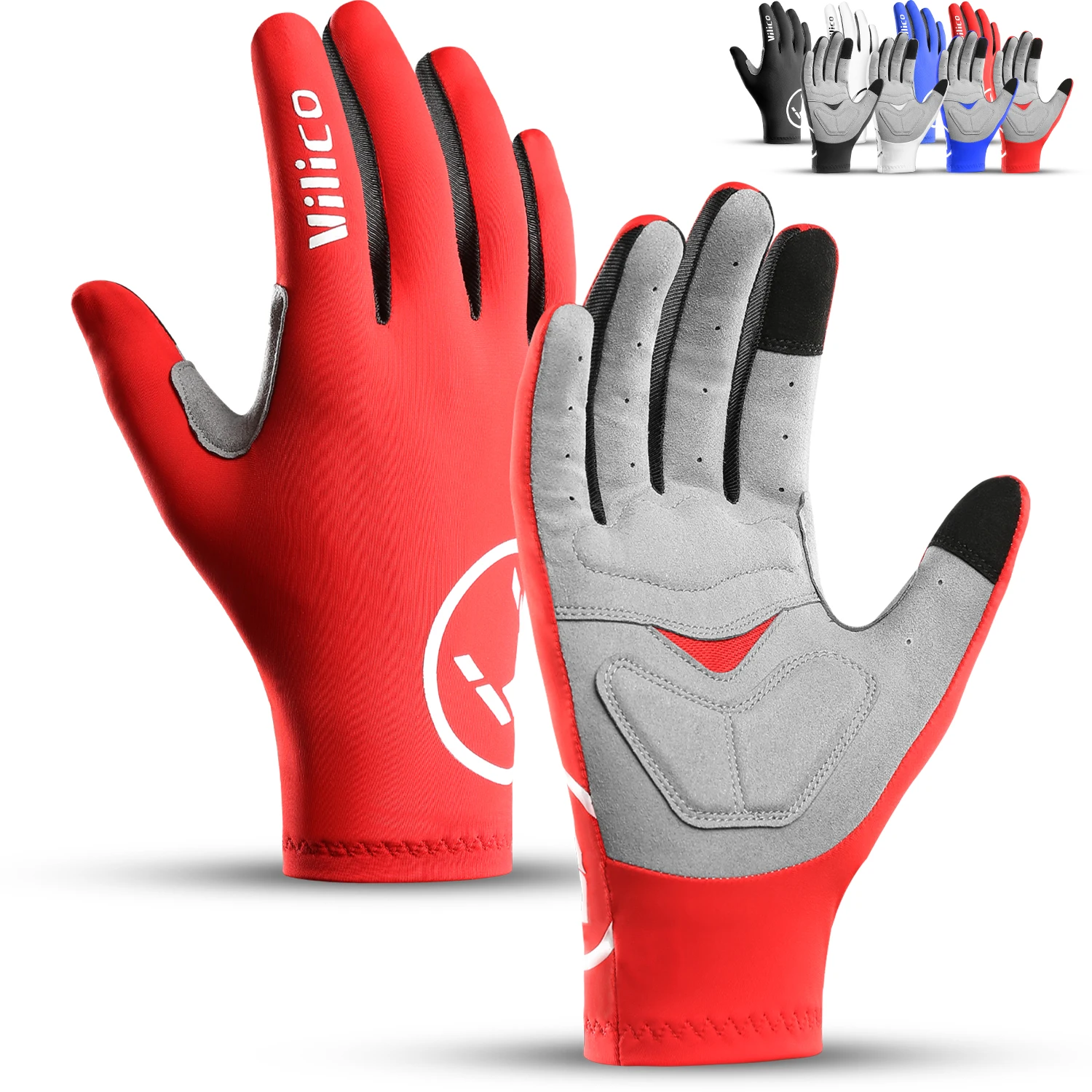 Guantes antideslizantes para Ciclismo, manoplas para bicicleta de carretera y montaña, 1 par