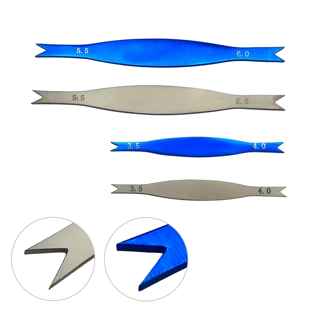 Pinça fixa do olho de Braunstein, instrumento cirúrgico oftálmico, 3.5-4.0, 5.5-6.0, 1PC