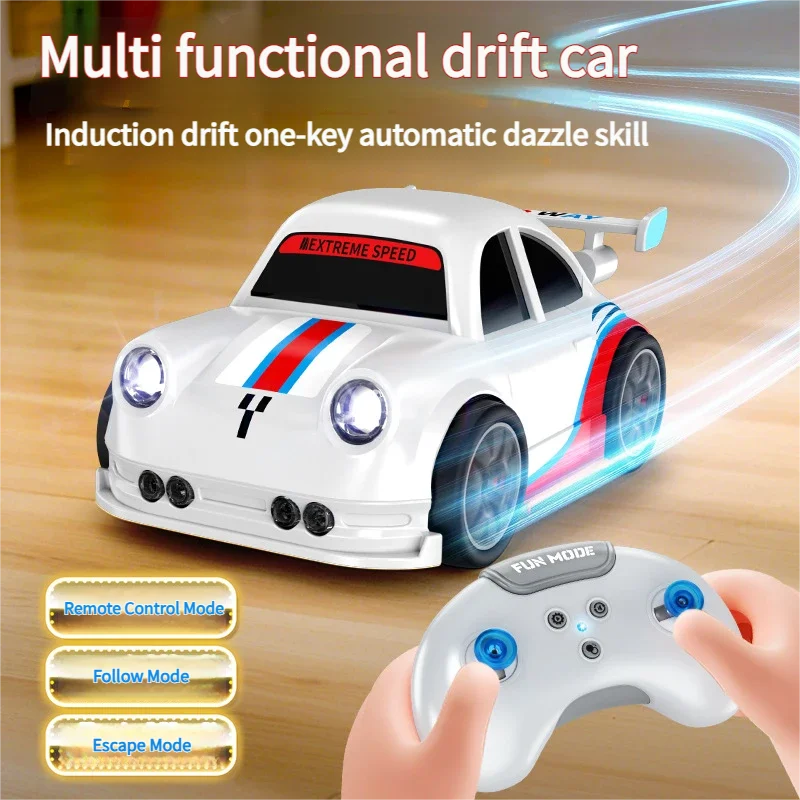

Новый полноприводный радиоуправляемый автомобиль 2026 года с функцией интеллектуального следования, LED-подсветкой, музыкой и вращением на 360 градусов ° Радиоуправляемая машинка для дрифта и трюков, подарок для мальчиков на день рождения