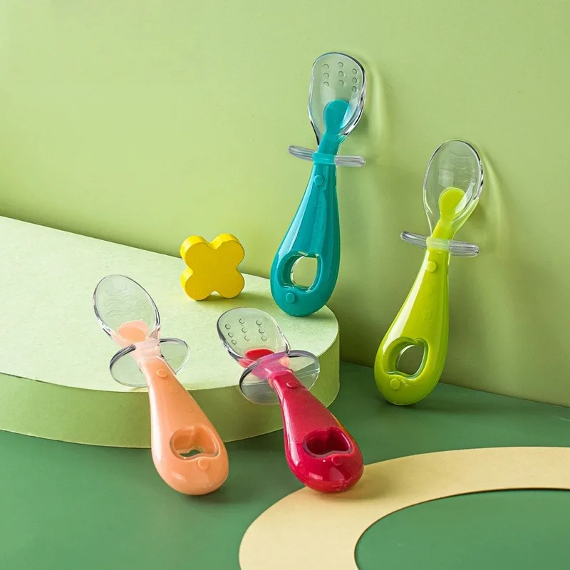 

2 шт. детская силиконовая ложка, детская рисовая паста, посуда для кормления, мягкая головка, суповая ложка, детская безопасная ложка, столовые приборы для кормления, уход, кормушка