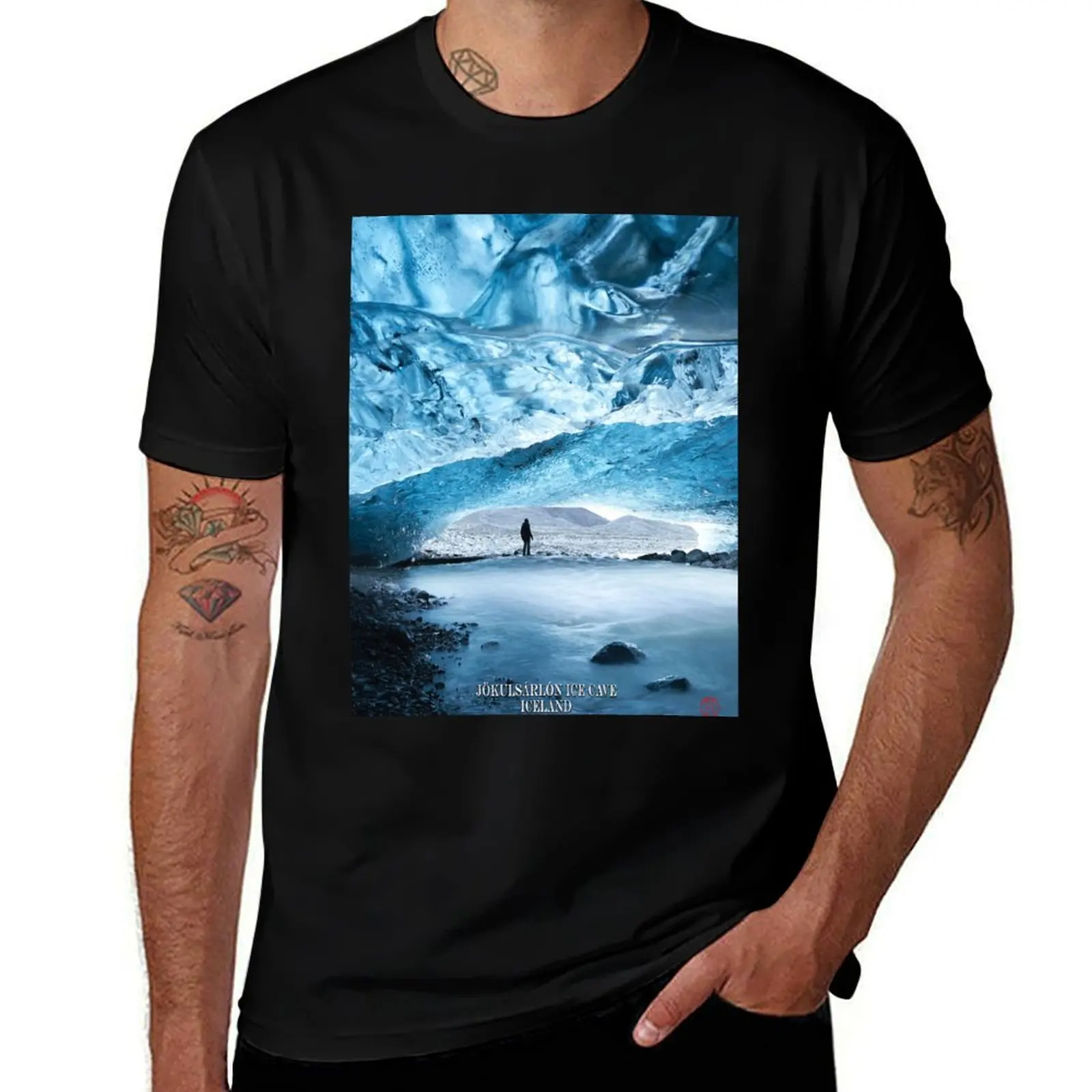 

Jkulsárlón Ice Cave - Iceland T-Shirt g man t shirts for men man t shirts cotton T-Shirt