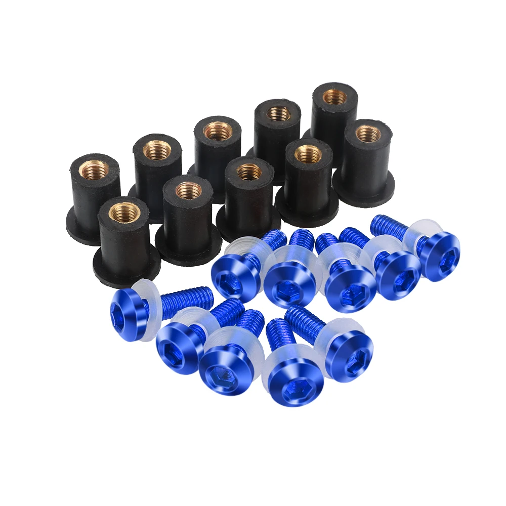 

FOR YAMAHA YZF 600R Thunder cat YZF600R thundercat 1994 -2005 Windshield Bolt Windscreen Mounting Screw Kit 10 Pieces 5MM