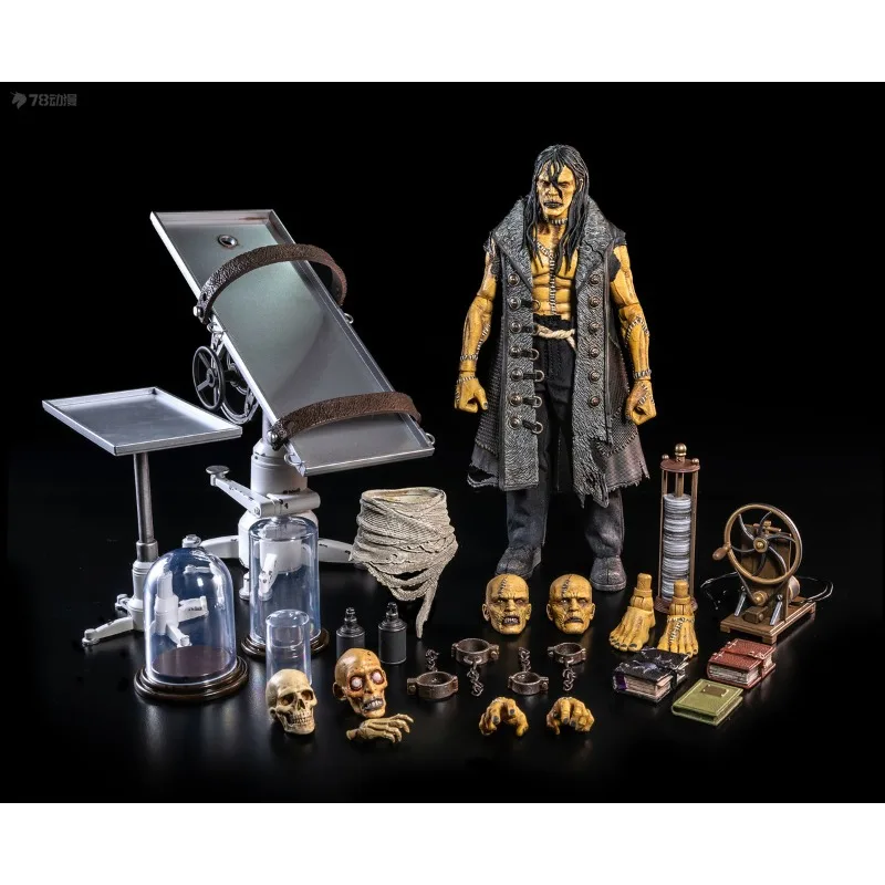 Quatro cavaleiros estúdios genuíno figura obscura série frankenstein e o espírito de natal do passado: um brinquedo modelo móvel