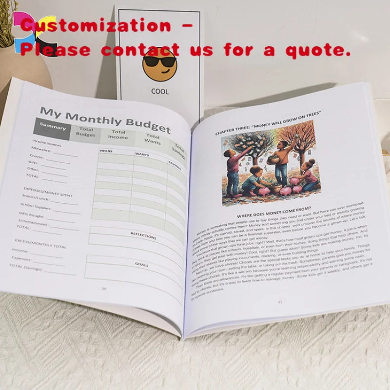 

custom.New Design Children's Paperback Books Personalized Binding with Offset Paper and Cardboard Material