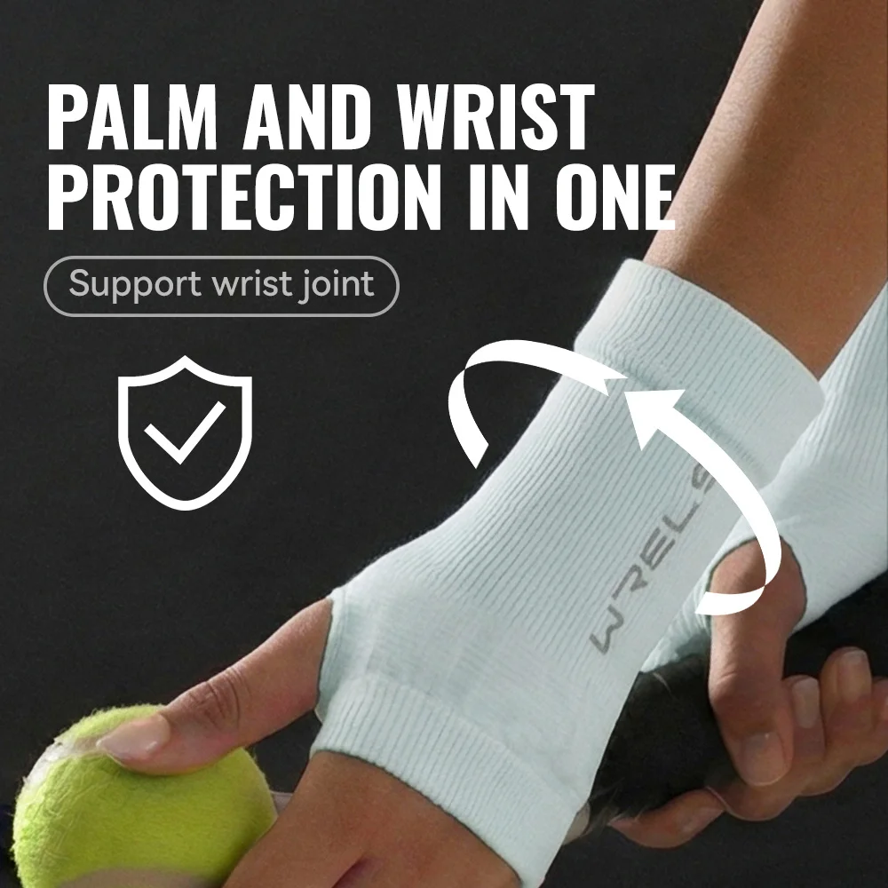 WRELS 1/2PCS Wristband Compression Wrist Sleeves Gym Fitness Weightlifting Wristband Tennis Sports Sweat Absorbing Wrist Support