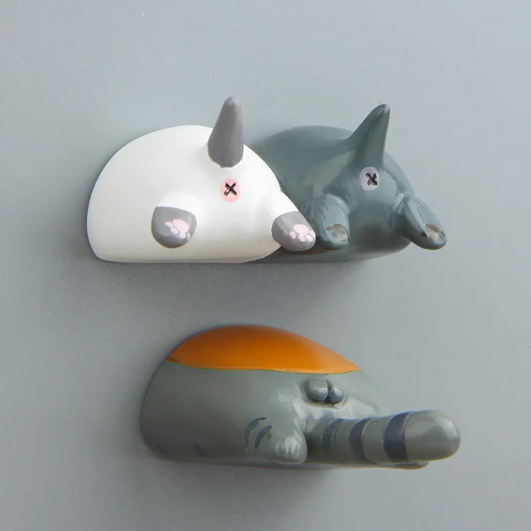 Creative Cartoon Japanese Cat Ass Magnet for Fridge Decor Cute Animal Model Ornaments Fridge Magnet Home Decor Accessories