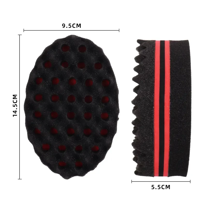 1 قطعة فرشاة شعر سحرية للرجال قفازات إسفنجية صالون الحلاقة تجديل التصميم الأفريقي شوكة مشط أسود تجعيد الشعر رغوة لصالون تصفيف الشعر أداة