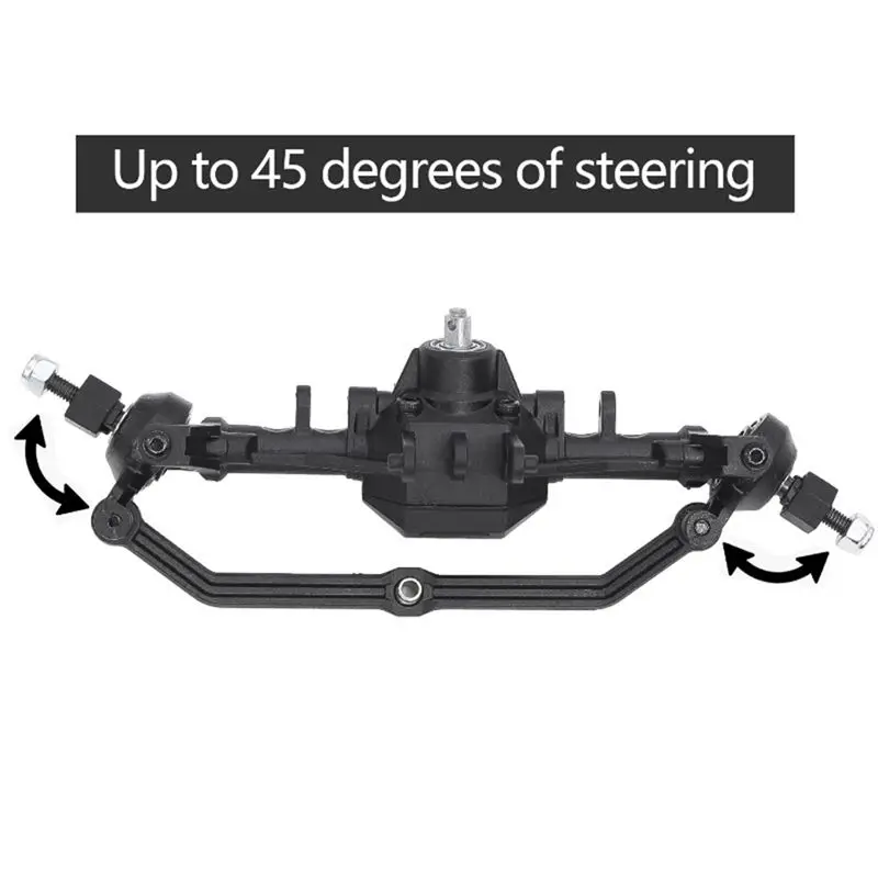 ABUM-Front Rear Straight Complete Axle Set For 1/18 Traxxas Trx-4M RC Crawler Replacement Accessories Upgrade Parts