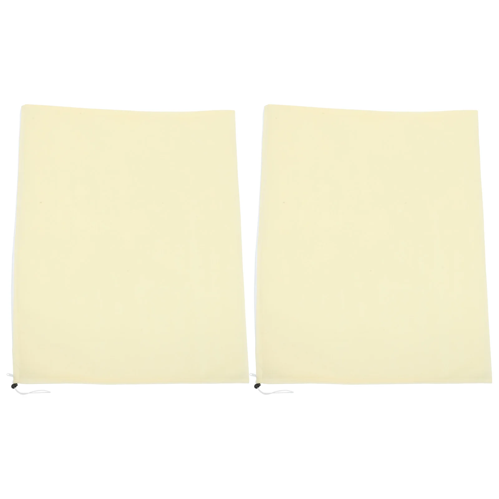 

2Pcs Plant Frost Protection Covers Non woven Fabric 80x100cm Yellow Winter Outdoor Adjustable Drawstring Windproof Rainproof