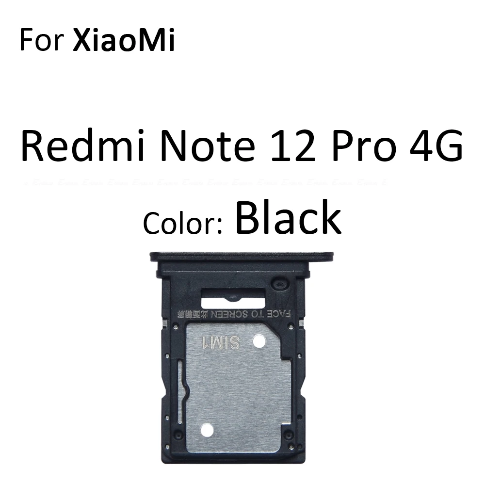 Sim Card Micro SD Card Tray Socket Holder Slot Container Connector Adapter Parts For XiaoMi Redmi Note 12 Pro Plus Speed 4G 5G