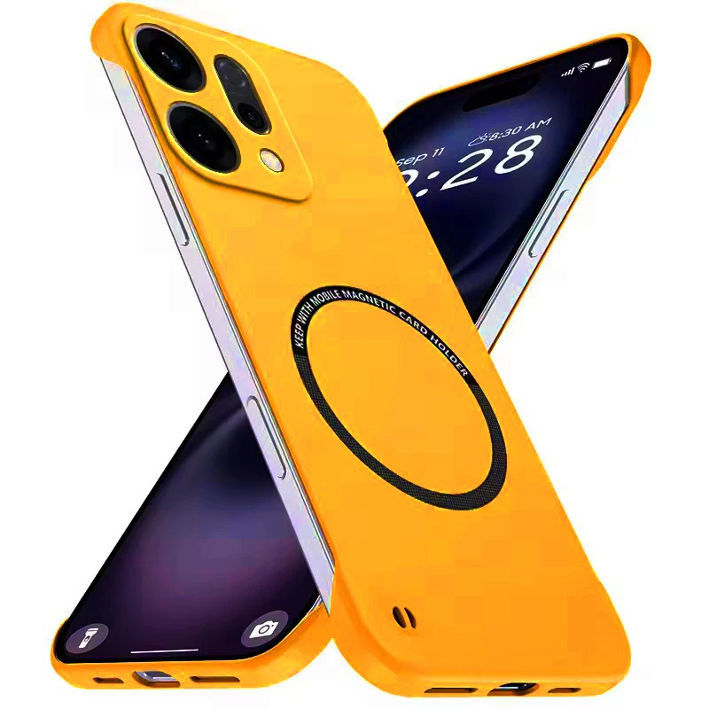 Funda Magnética Delgada para Teléfono OPPO RENO 15 14 13 8 6 Pro, Carcasa Rígida de PC Mate sin Marco, Antiarañazos, a Prueba de Golpes