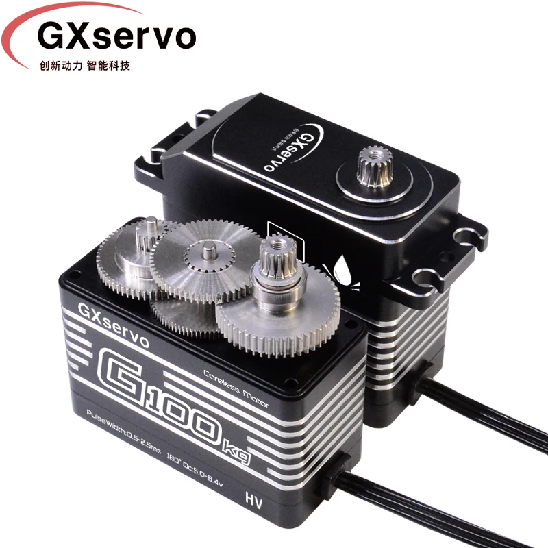 

GXservo Waterproof Coreless 80KG Torque Motor Digital Mks 15T Servo Full Metal Gear Winch For 1/5 Crawler RC Car Boat Robot Arm