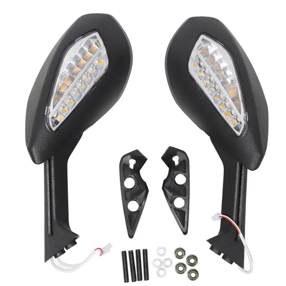 

Регулируемые боковые зеркала, подходящие для Ducati 1299 959 1199 Panigale R 2015-2020 2016 2017 2018 2019, зеркала для мотоцикла с указателями поворота