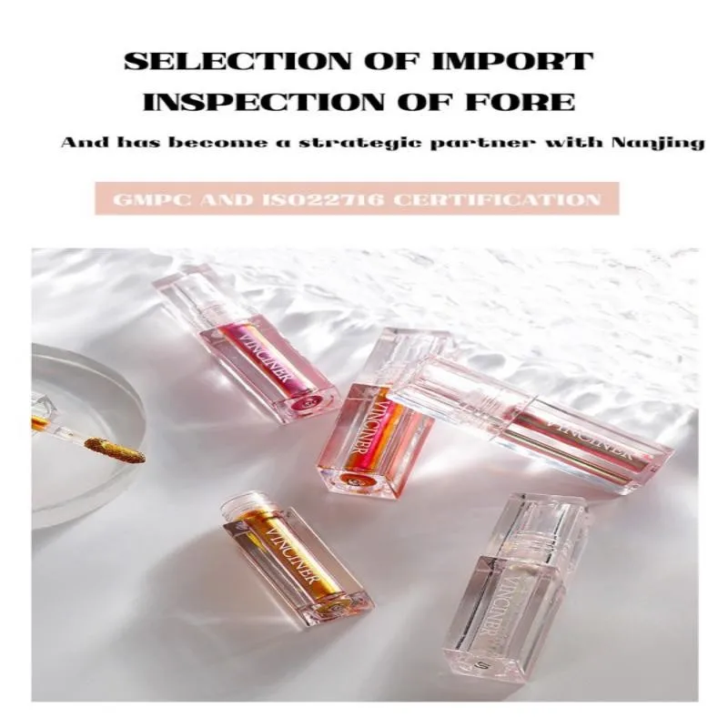 7つの魔法のリップグロス、ふっくら保湿で色が変わるリップグロス、歪まないオーロラカラフルリップグロス