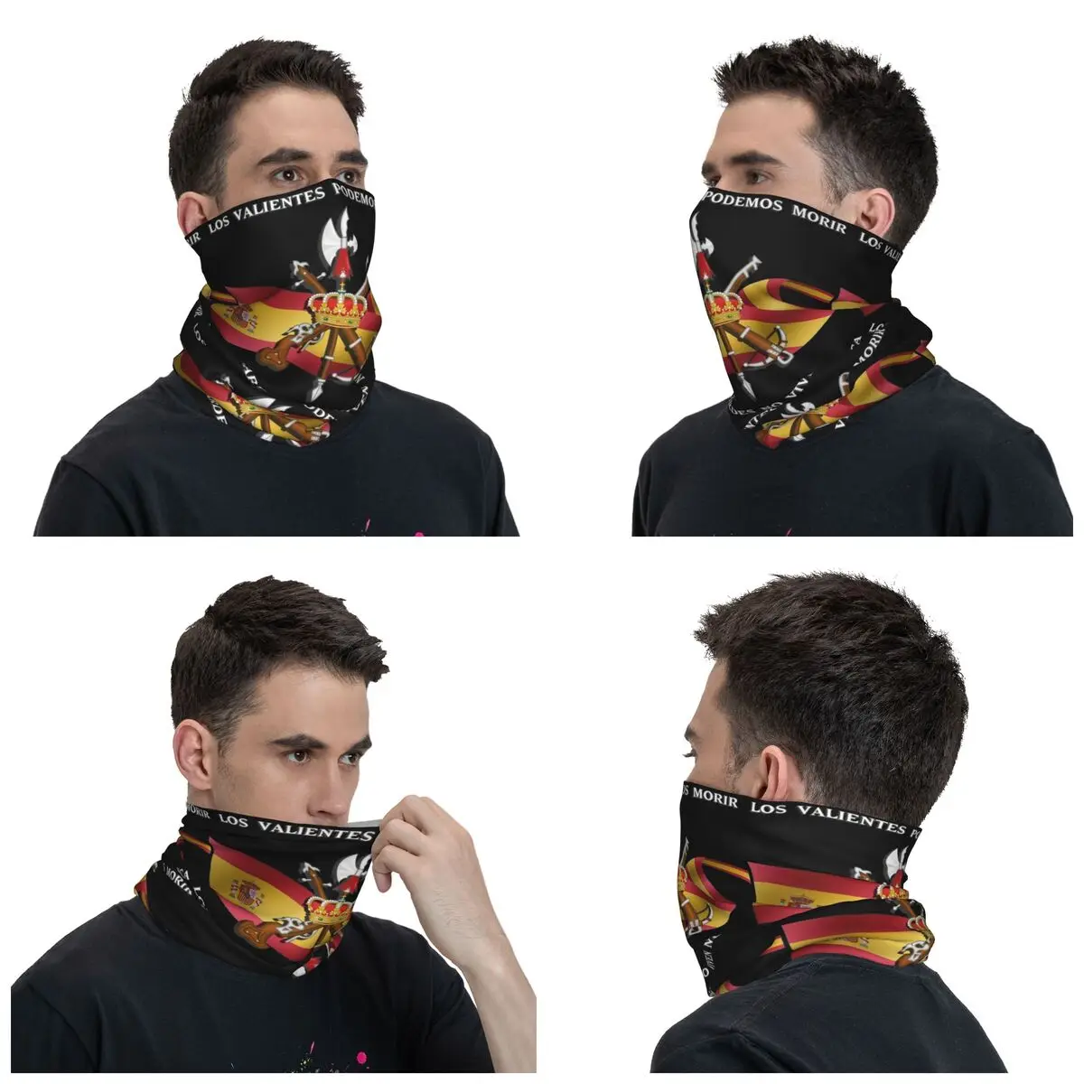 2023 Spain Legion Bandana Stuff Neck Cover Printed Spain Army Magic Scarf Warm Balaclava For Riding Windproof