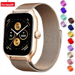 Milanese loop For Amazfit GTS/GTR-4-3-2-2e-Mini-Pro/stratos 3 Metal Bracelet 20mm 22mm watch band for Amazfit bip-U-S-lite strap