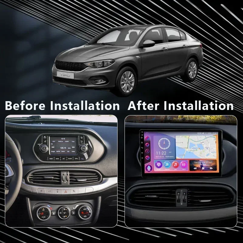 MAMSM Car Radio For FIAT EGEA TIPO 2015 - 2018 Android 13 Multimedia Video Player GPS 4G Carplay Autoradio Stereo Head Unit DSP