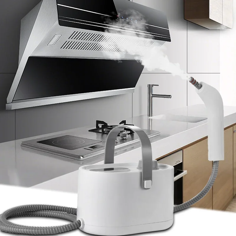 Ручной пароочиститель мощностью 1200 Вт, высокая температура под давлением с насадками-щетками для автомобиля, кухни, духовки, стиральной машины для чистки мебели