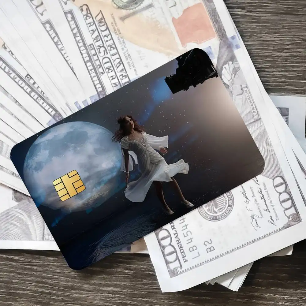 M-Magdalena B-Bay Imaginal القرص المشارك الائتمان الجلد غطاء بطاقة ملصقات 4 قطعة فيلم حافلة تمرير الجبهة الديكور البنك الخصم مقاوم للماء