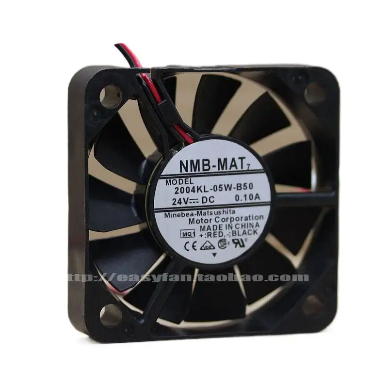 

NMB 2004KL-05W-B50 24V 0.10A 5010 5cm Frequency Converter Dual Ball Fan 50X50X10mm Cooler Cooling Fan