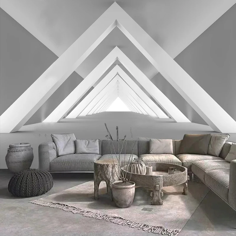 Custom Creative Building Extension Space 3D Murals Wallpaper Living Room Home Decor Creative Fresco Papel De Parede For Bedroom