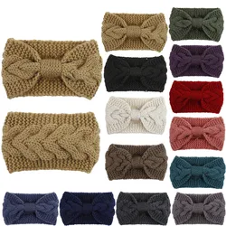 Winter Knitted Headbands Women Keep Headband Knitting Handmade Warm Hairband Headband Cross Knot Turban Twisted Hair Accessories