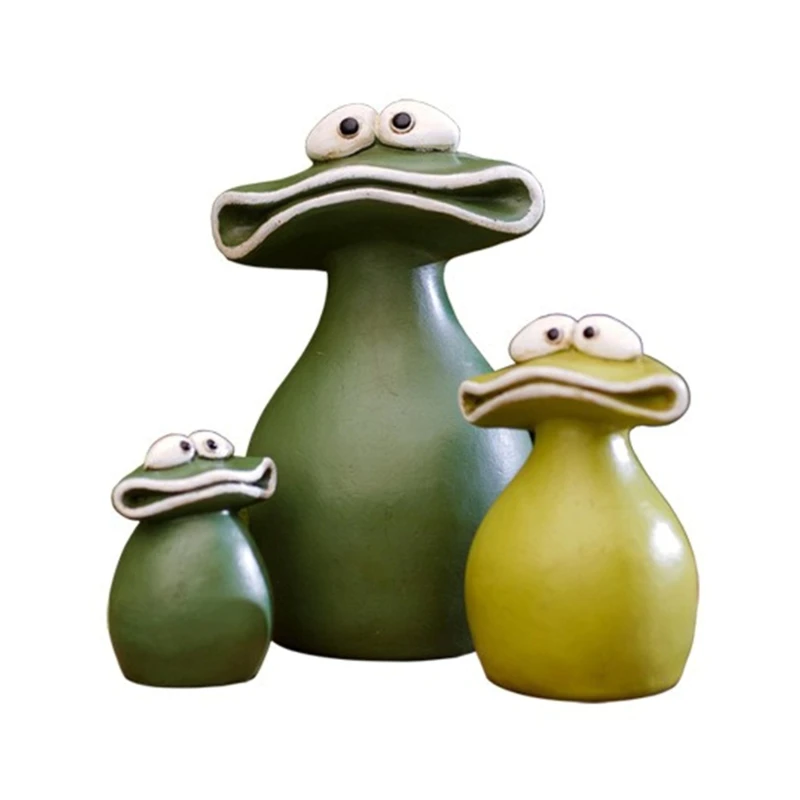 

Creative Craft Resin Frogs Figurine Decor Funny Frogs Sculpture Statue Animal Collectible Figurines Frogs