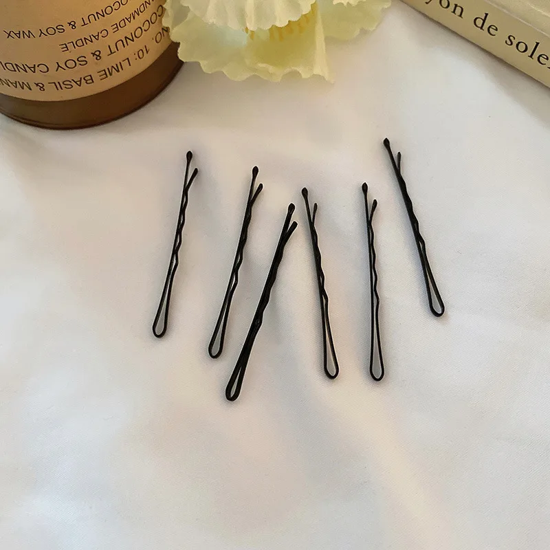 50pcs 100pcs 200 Pcs Black Hair Clips Set For Women Girls Bobby Pins Invisible Wave Curly Side Hairgrip Hairstyle Accessories