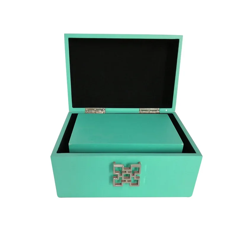 Wood Jewelry Box Small Earrings Bracelet Necklace Jewelry Boxes Organizer Ring Velvet Tray Display Women Accessories Storage