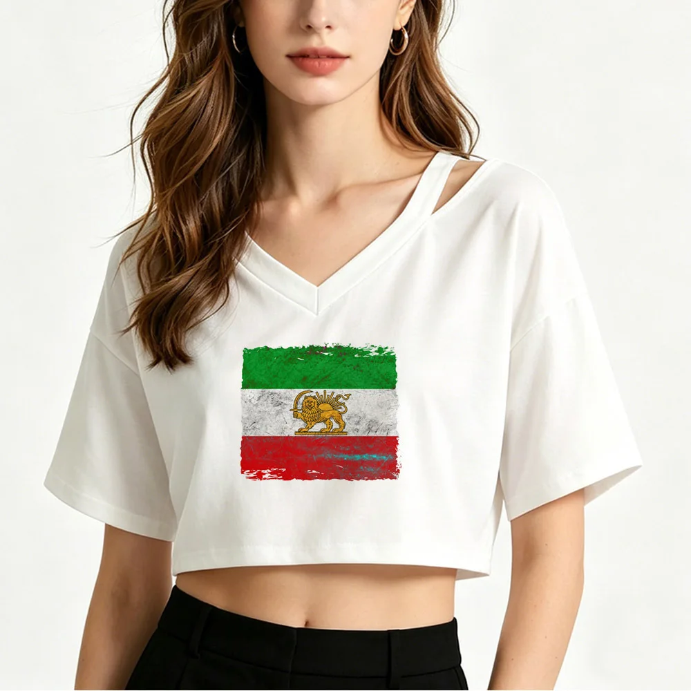 Iran crop top teen vintage funny japan top tees meme scene  vintage