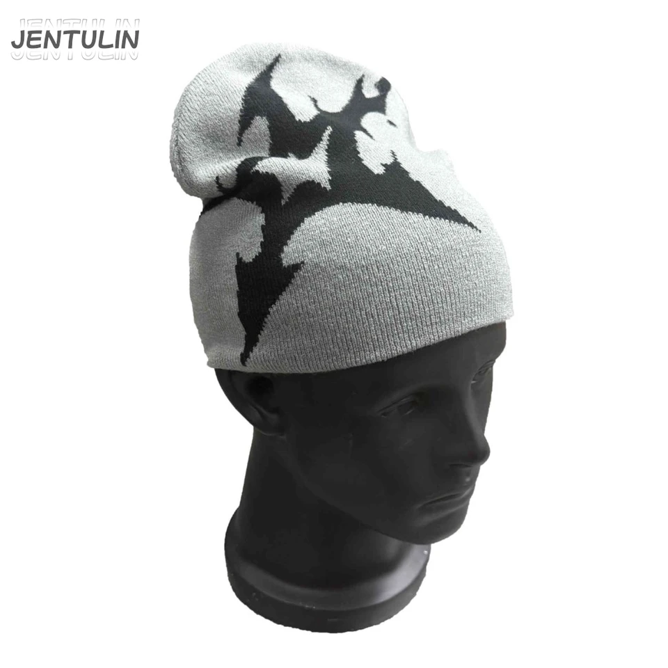 Women Hat Knitting Beanies Goth Star Caps Men Y2k Streetwear