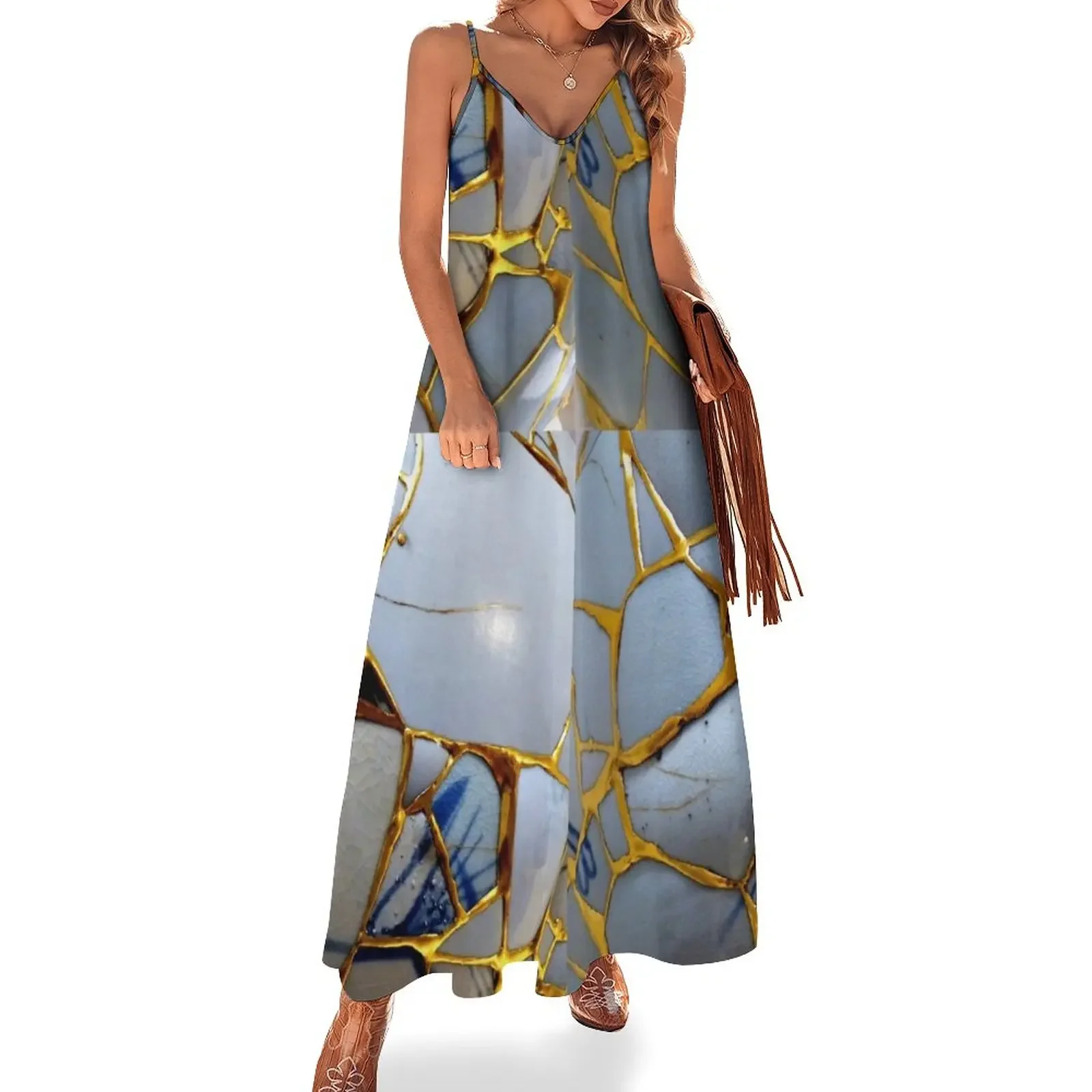 

Kintsugi Sleeveless Dress women's evening dresses summer dresses womens 2024 Female clothing