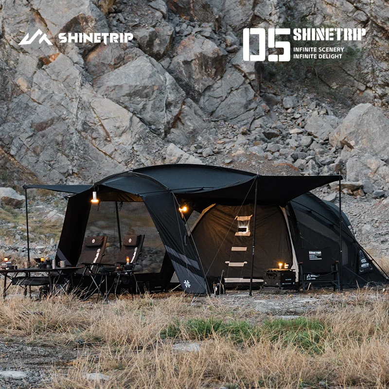 Outdoor Camping Nylon Tunnel Tent ShineTrip Multi‑Shape Adjustable Modular Expandable Tent Large Space Waterproof Travel Shelter