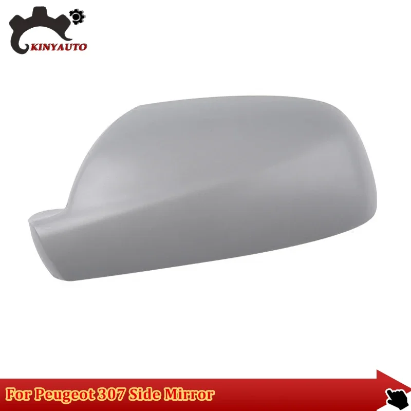 For Peugeot 307 Side Mirror External Rearview Mirror Assy Lens Glass Turn Signal Light Lamp Lower Lid Shell Frame Cover Holder