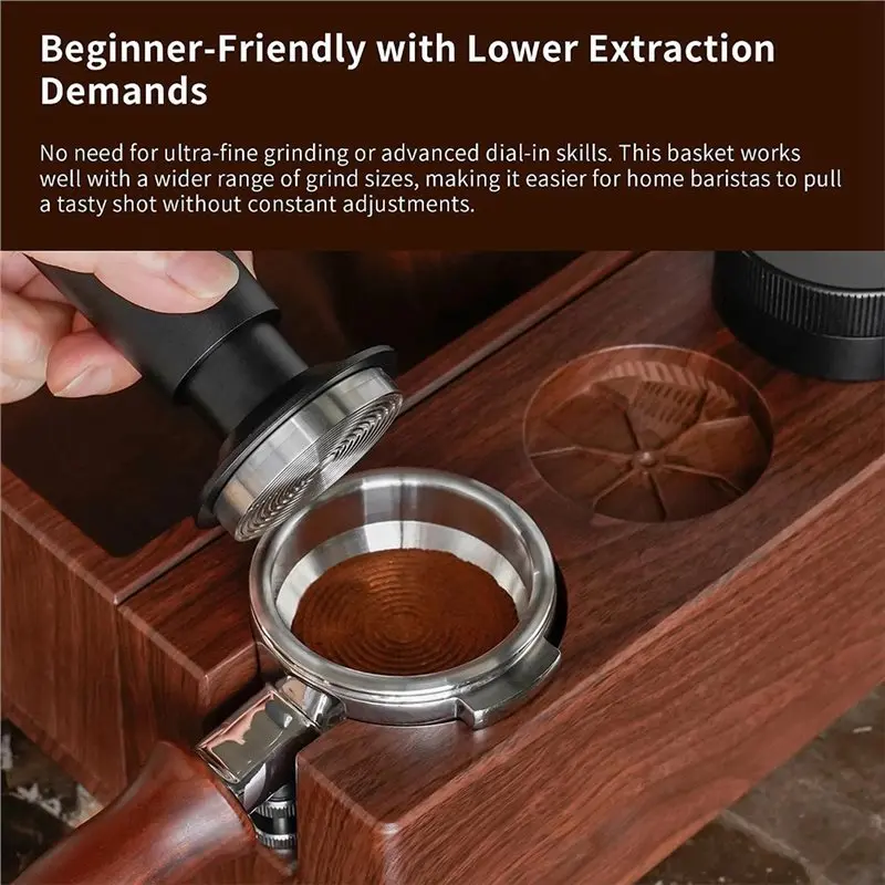 ABLN-58Mm Variable Diameter Espresso Basket 58-35Mm Step-Down Design 14G Fits 58Mm Bottomless Portafilter