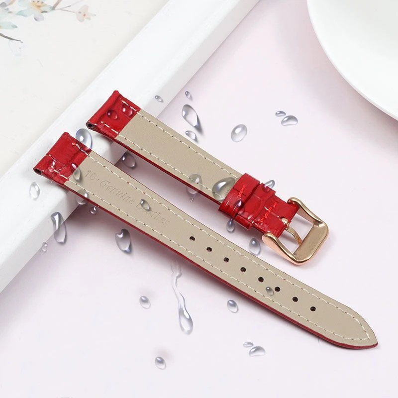 Universal Replacement Leather Watch Strap Leather Watchband for  Women 10mm 12mm 14mm 16mm 18mm 19mm 20mm  Watch Band